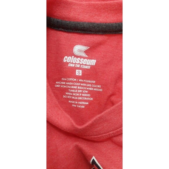 Colosseum Louisville Cardinals Adult Size Small Shirt Long Sleeve Red Baseball - Picture 6 of 8